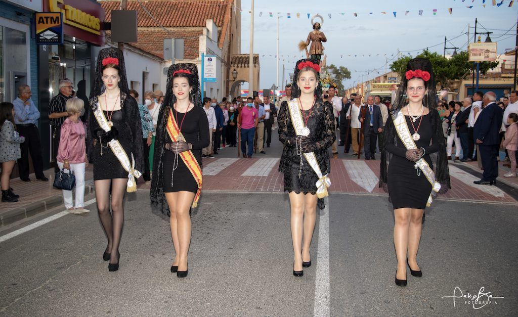 Procesión de San Isidro Labrador durante las Fiestas de Los Belones
